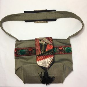 NWOT Hand Made Boho Butterfly Shoulder Bag